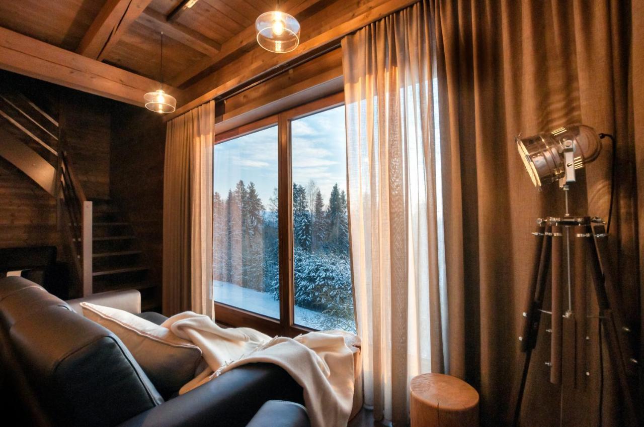 Koza U Woza Wypocznij W Gorach W Rytmie Slow Drewniany Dom Premium Z Widokiem Na Panorame Tatr Ecospa Strefa Fitness Zielona Farma Warsztaty (Adults Only) Szlembark Luaran gambar