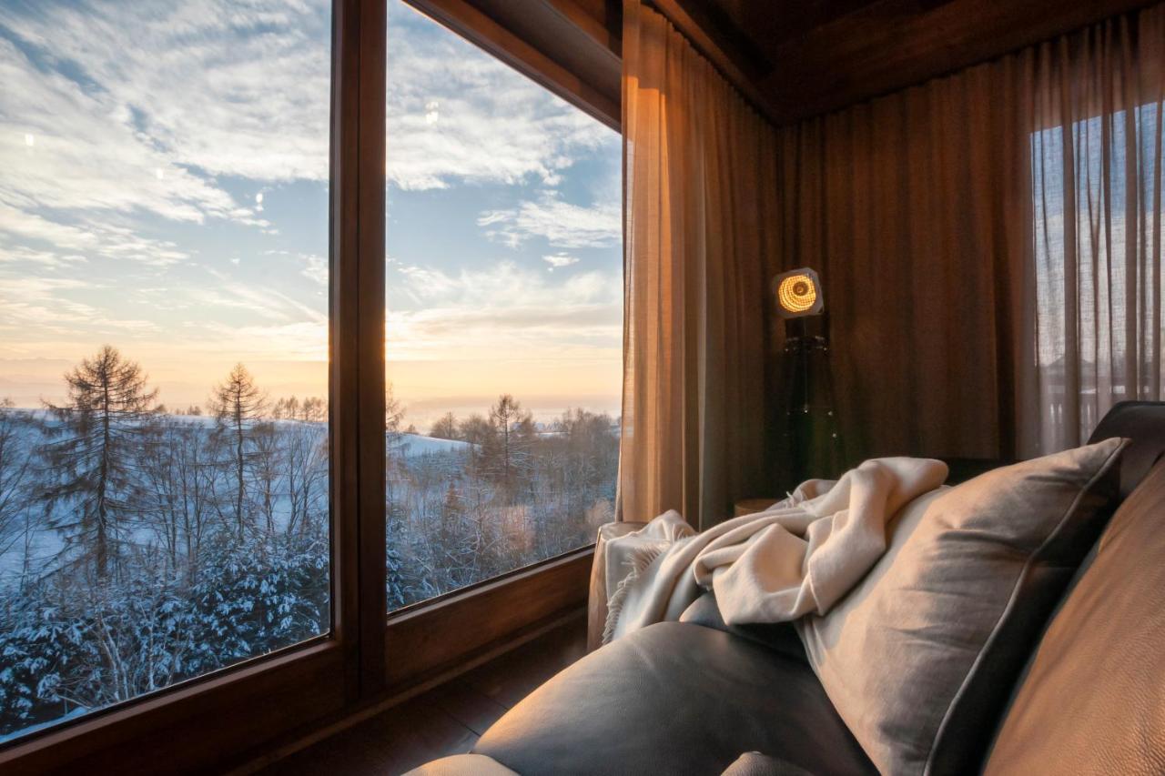 Koza U Woza Wypocznij W Gorach W Rytmie Slow Drewniany Dom Premium Z Widokiem Na Panorame Tatr Ecospa Strefa Fitness Zielona Farma Warsztaty (Adults Only) Szlembark Luaran gambar